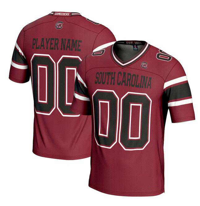 Men's South Carolina Fighting Gamecocks Active Player Custom Garnet Stitched Football Jersey